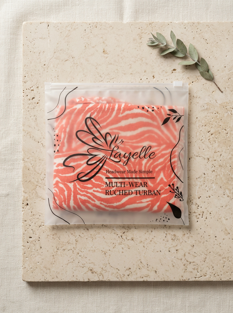 Layelle pouch on cream linen surface