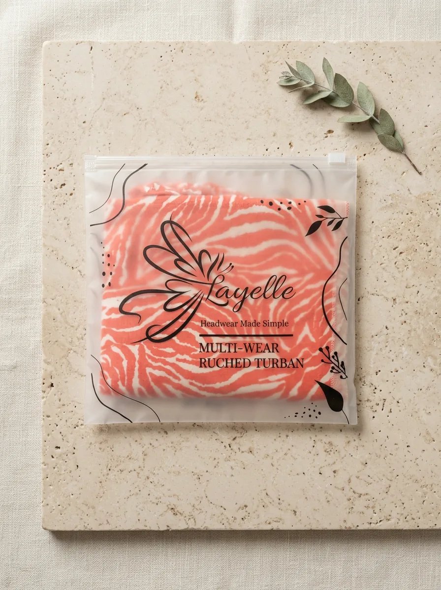 Layelle pouch on cream linen surface